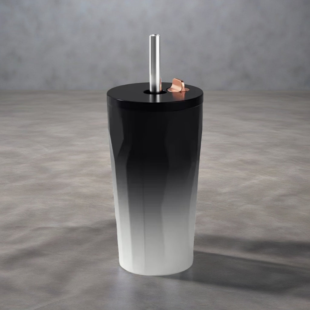 Stainless Steel Cup with straw